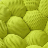 Sofás Essential Arc Boneless | Conjunto de sofás de 3 piezas de tejido de punto 3D verde lima de 6 plazas