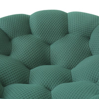 Essential Floor Sofas | Green 3D Knitted Fabric Single Seat 1-seater