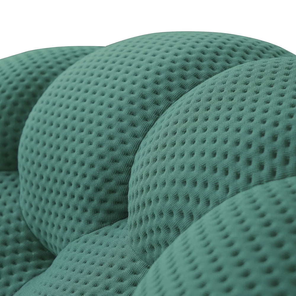 Essential Floor Sofas | Green 3D Knitted Fabric Single Seat 1-seater