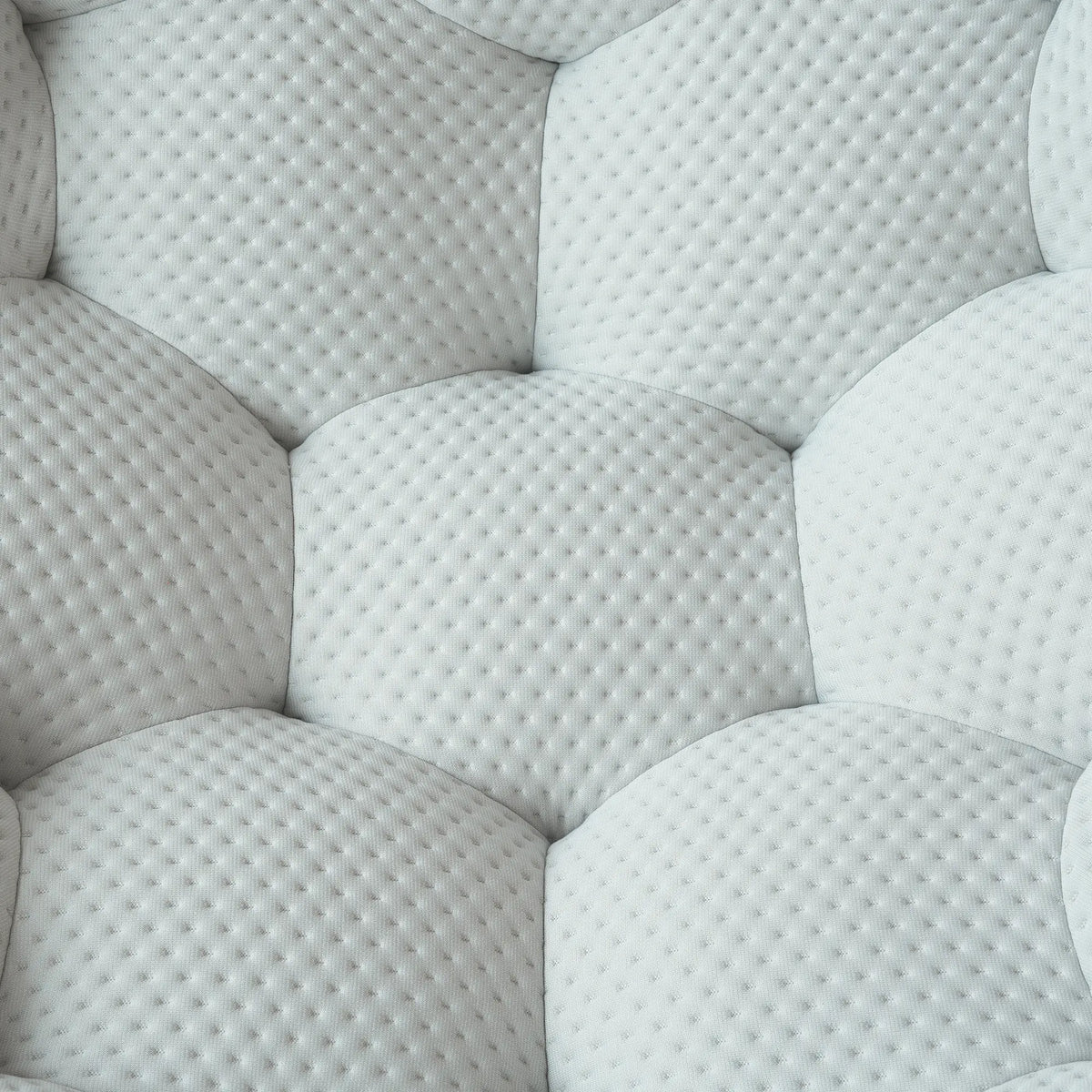 Essential Floor Sofas | 3-Piece Light Grey 3D Knitted Fabric Sofa Sets 4-Seater