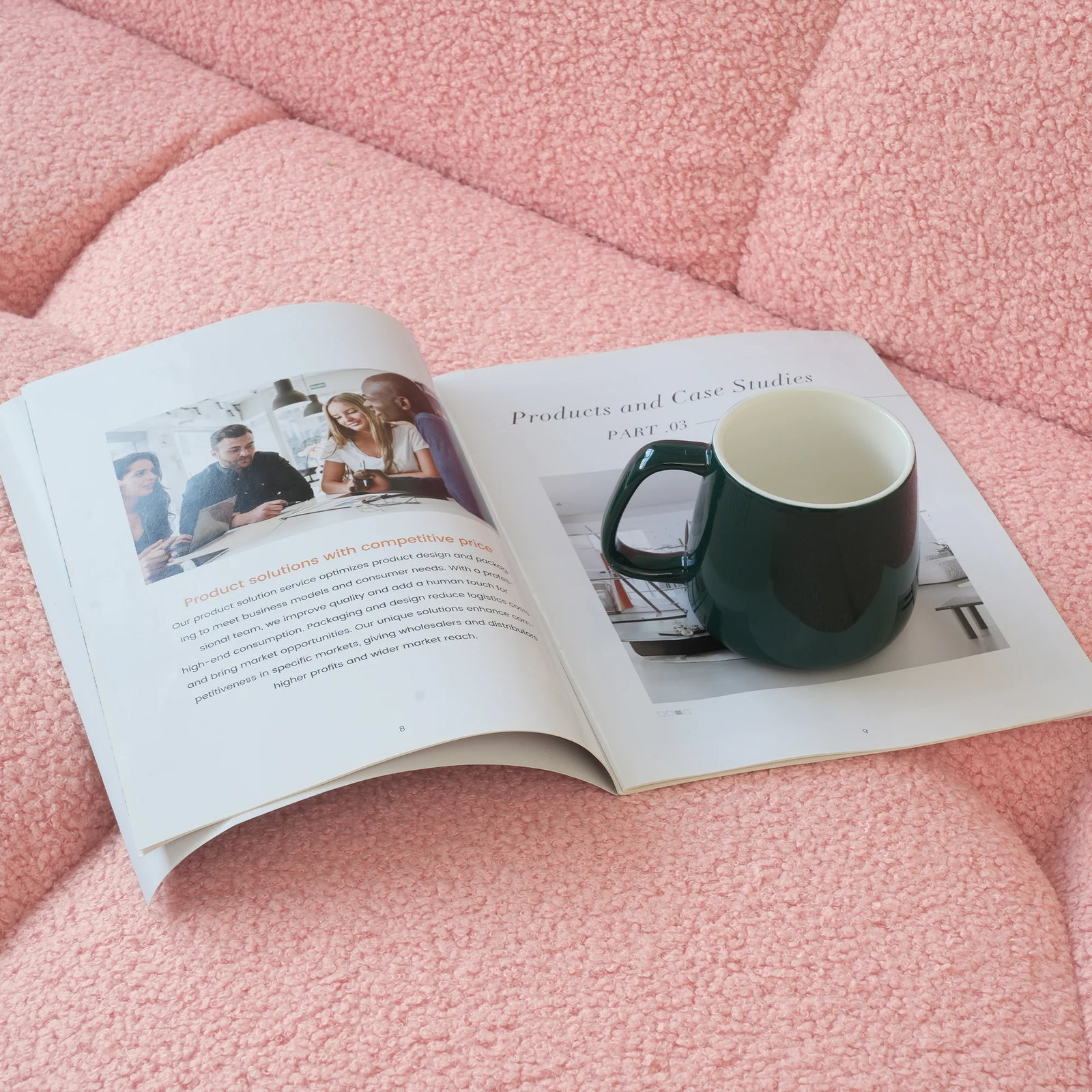 Essential 3-Seater pink Teddy Velvet Couch Sectionals | 1-Piece, Teddy Velvet Fabric, Apartment Friendly