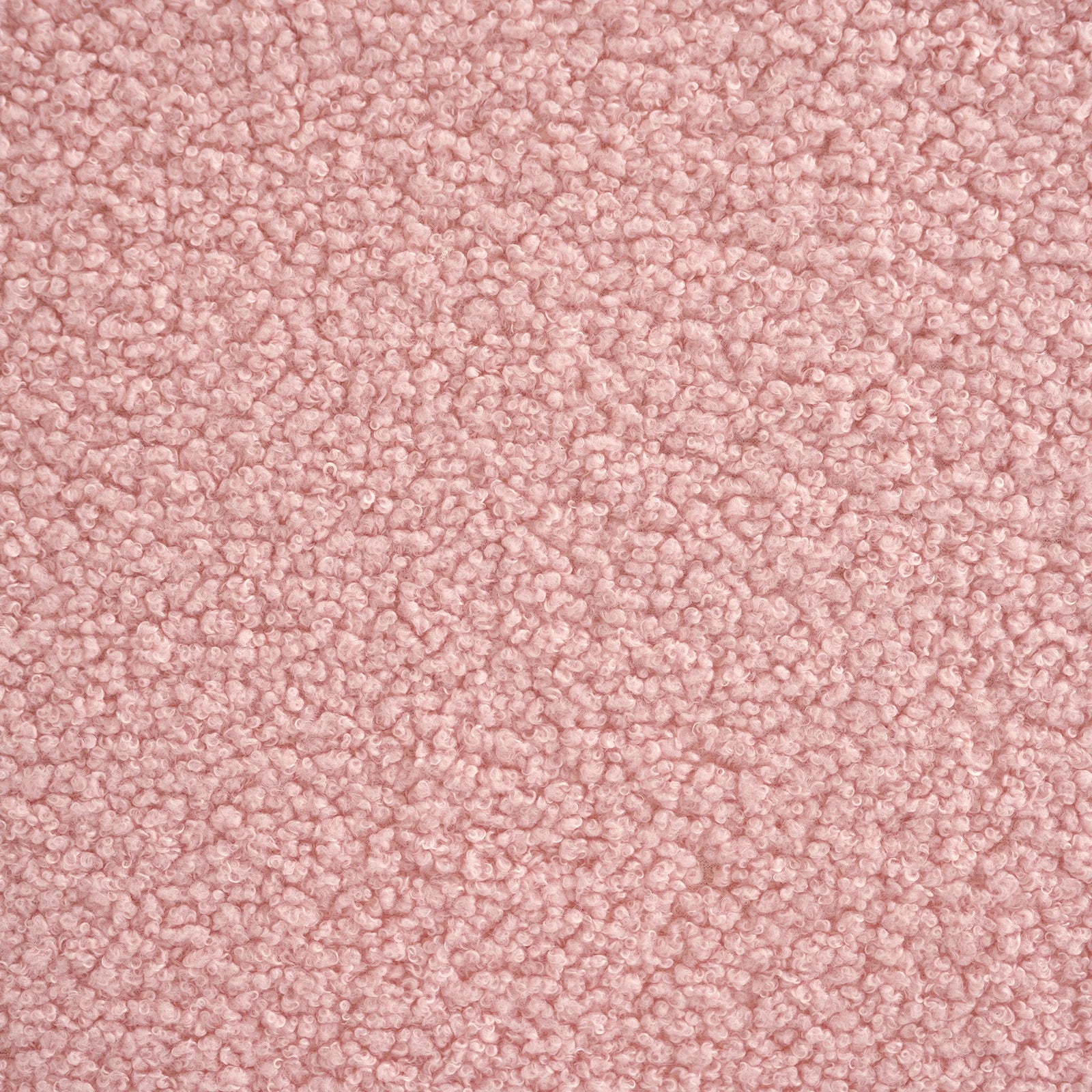 Essential 3-Seater pink Teddy Velvet Couch Sectionals | 1-Piece, Teddy Velvet Fabric, Apartment Friendly
