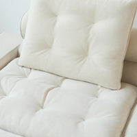 Deluxe Adjustable Cloud Sectional Sofas | Beige Frosted Velvet U shaped Sectionals 6-seaters