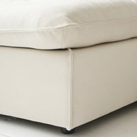 Deluxe Adjustable Cloud Sectional Sofas | Beige Frosted Velvet U shaped Sectionals 6-seaters