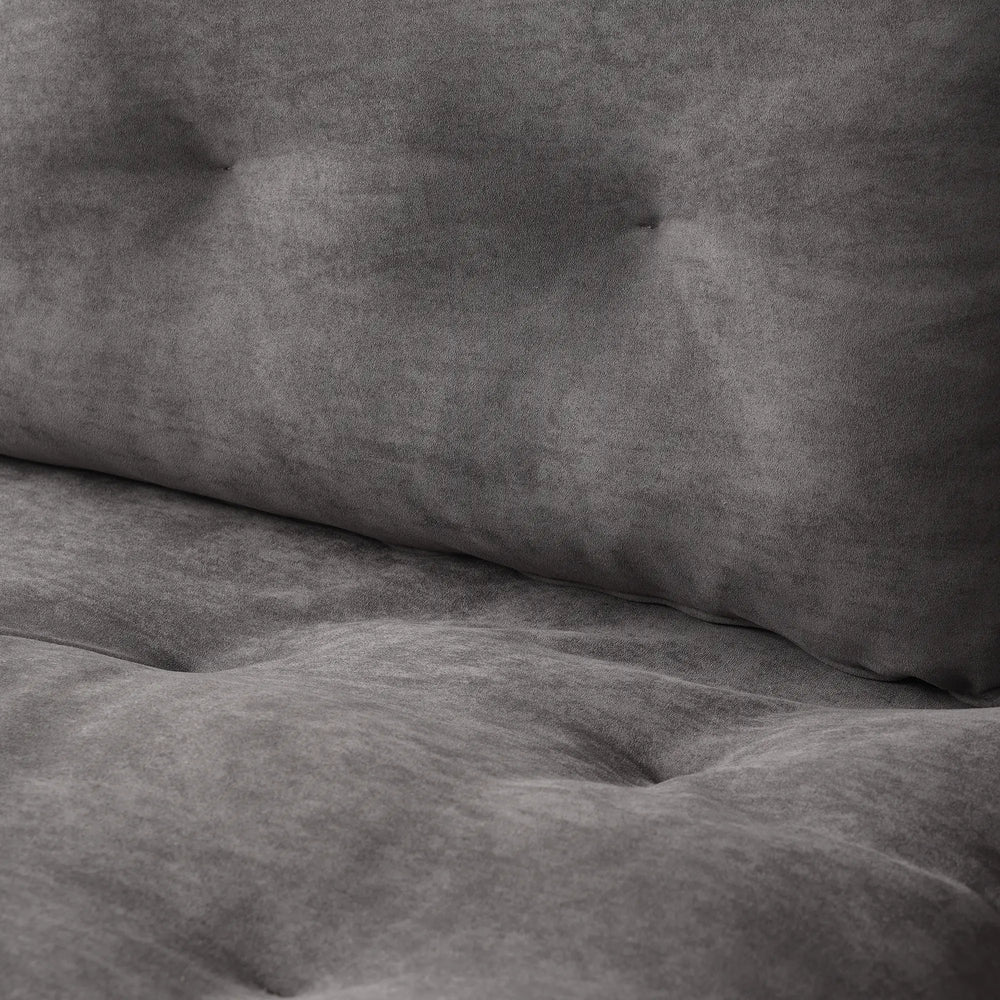 Deluxe Adjustable Cloud Sectional Sofas | Grey Frosted Velvet Loveseats 2-seaters