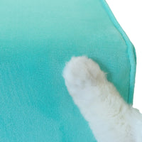 Deluxe Adjustable Cloud Sectional Sofas | Tiffany Blue Frosted Velvet U shaped Sectionals 6-seaters