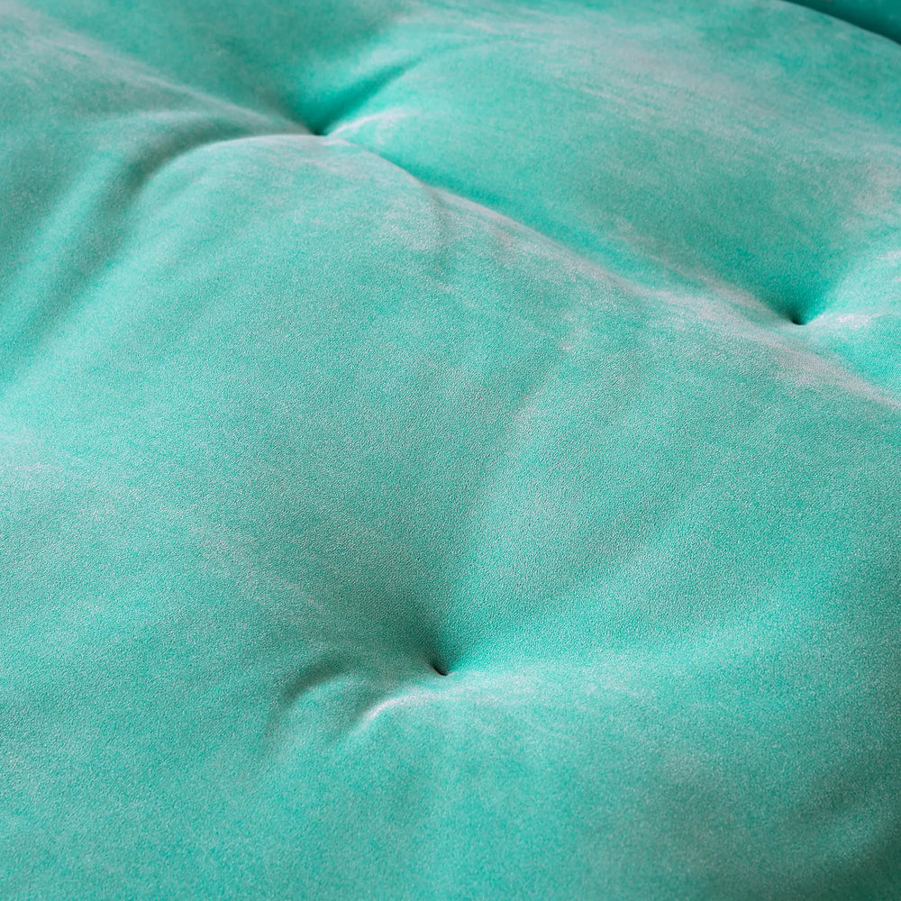 Deluxe Adjustable Cloud Sectional Sofas | Tiffany Blue Frosted Velvet U shaped Sectionals 4-seaters
