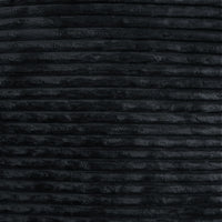 Sofás Essential Round Boneless | Sofá individual de una plaza, de tela afelpada, color negro