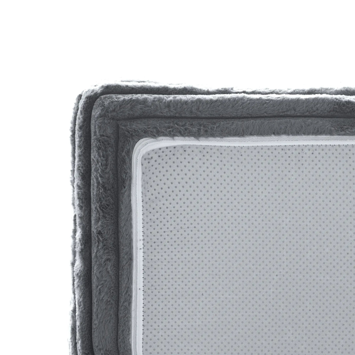 Sofá Individual de Pana Gris Claro Esencial de 1 Plaza | 1 Pieza, Tela de Pana, Diseño Compacto
