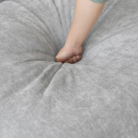 Deluxe Slope Cloud Sectional Sofas | Light Grey Linen Couch Sectionals 3-seaters