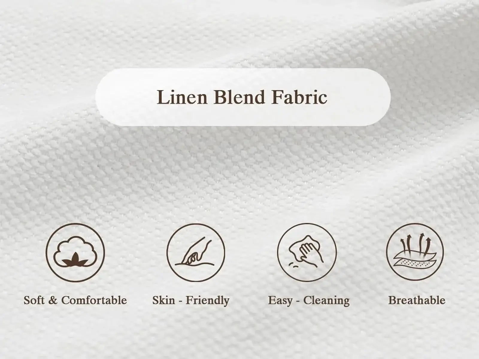 Fundas de sofá seccional Deluxe Slope Cloud | Funda de sofá de chenilla y lino blanco para 4 plazas