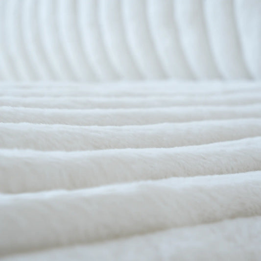 Deluxe Classic Cloud Sectional Sofas Covers | Beige Plush Fabric Sofa Cover for Side Seat