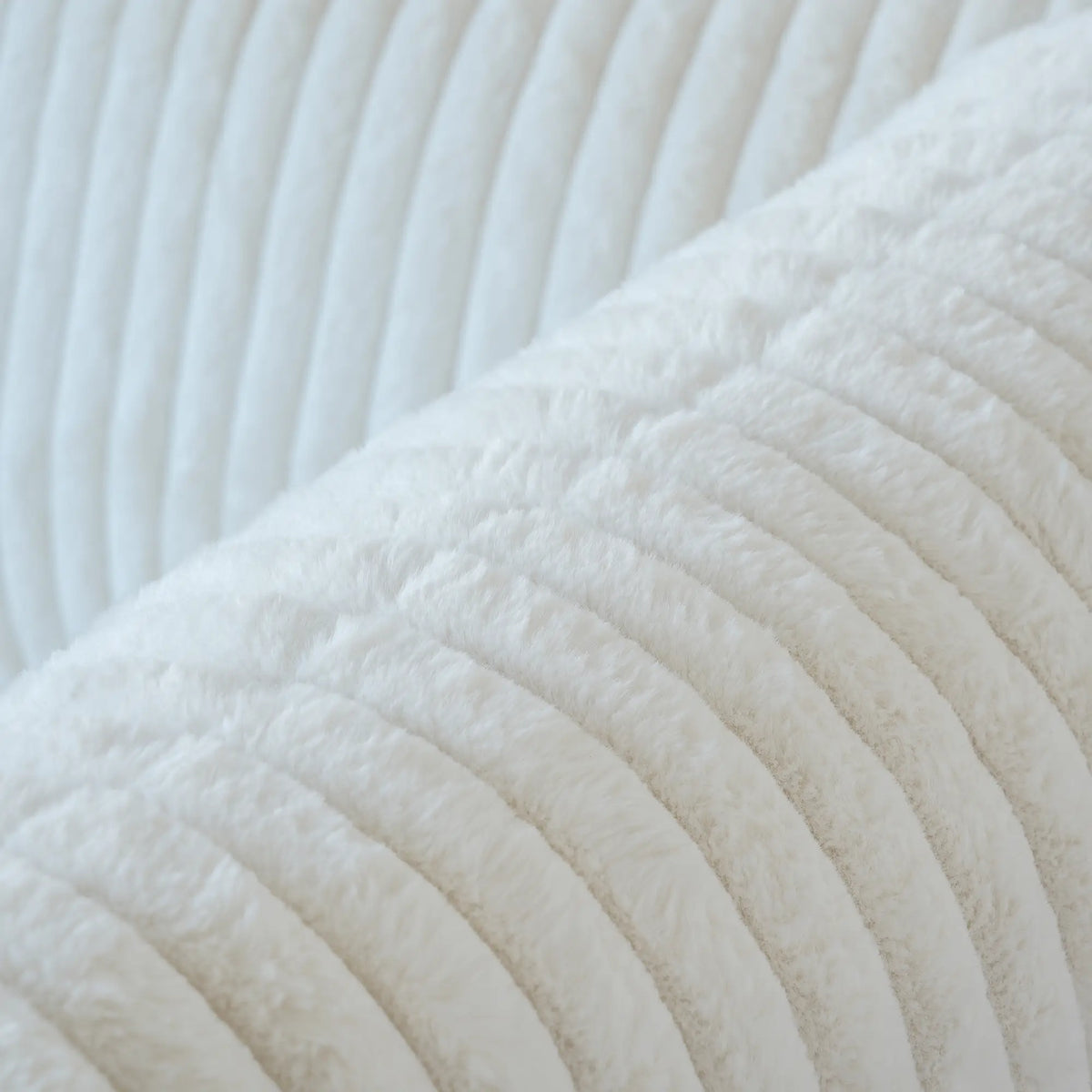 Deluxe Cloud 2-Seater Beige Washable Chaise Sectional | 3-Piece (includes 1 Ottoman), Plush Fabric, Modular Design