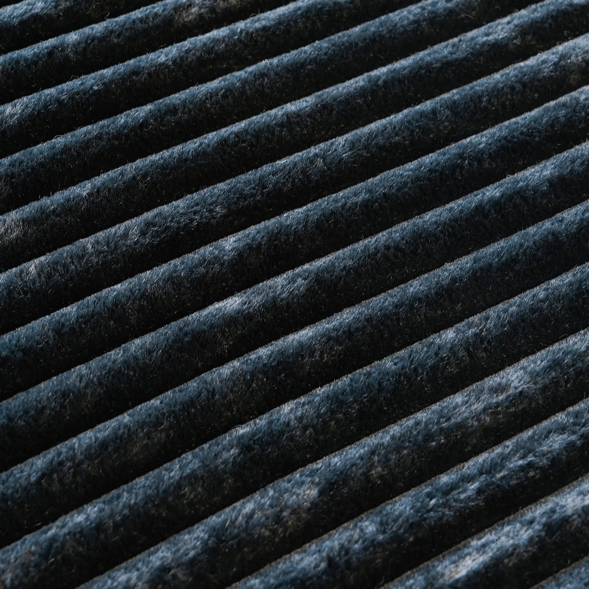 Deluxe Cloud 2-Seater Black Washable Chaise Sectional | 3-Piece (includes 1 Ottoman), Plush Fabric, Modular Design