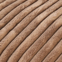 Deluxe Classic Cloud Sectional Sofas | Brown Plush Fabric U shaped Sectionals 5-seaters with 1 Ottoman