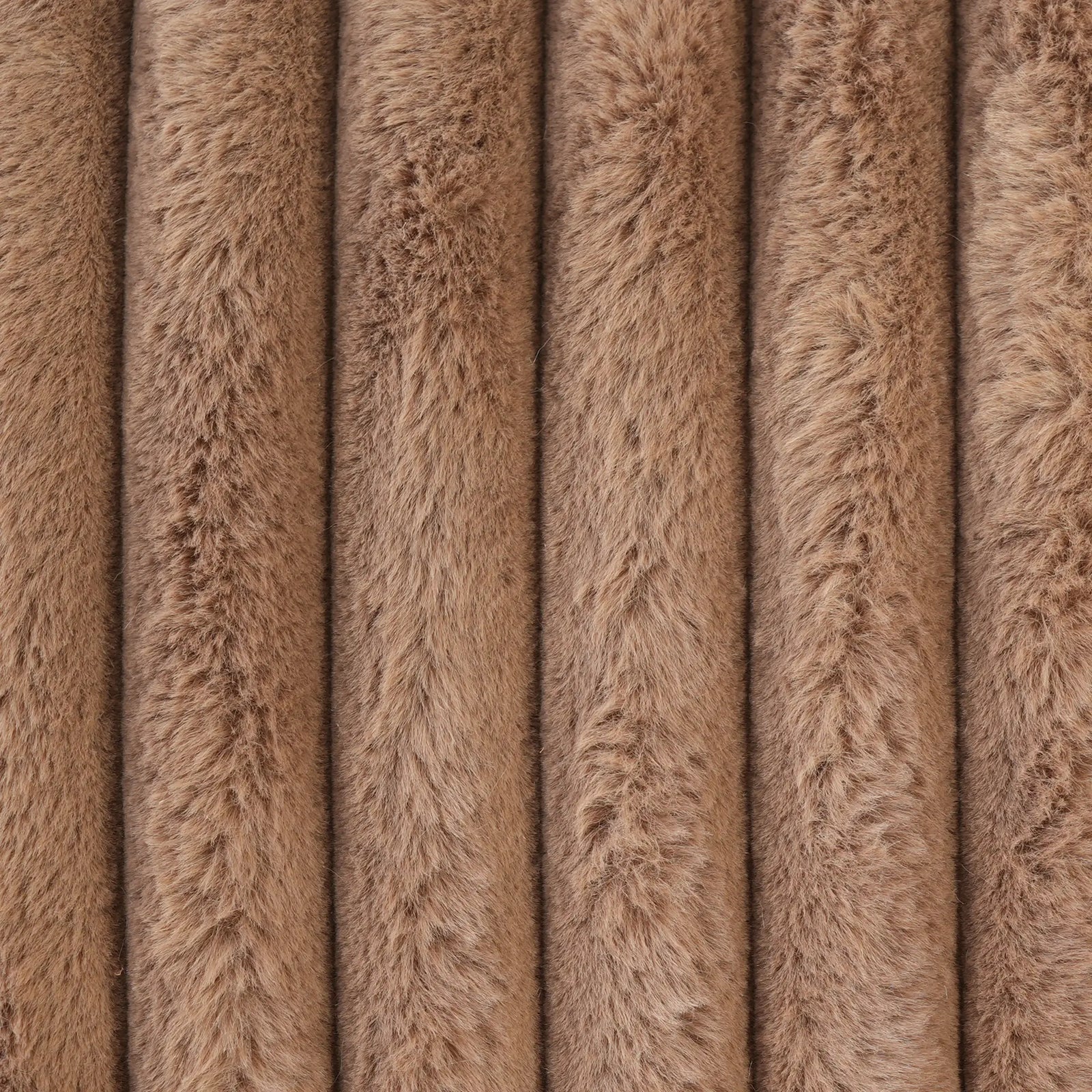 Sofá de dos plazas Deluxe Cloud, color marrón, lavable | 2 piezas, tela de felpa, diseño modular