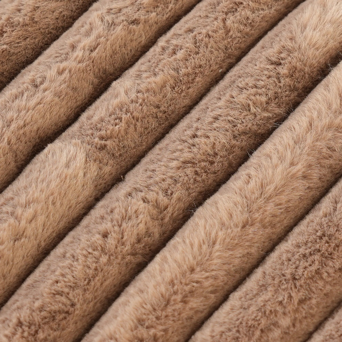 Deluxe Cloud 2-Seater Brown Washable Chaise Sectional | 3-Piece (includes 1 Ottoman), Plush Fabric, Modular Design