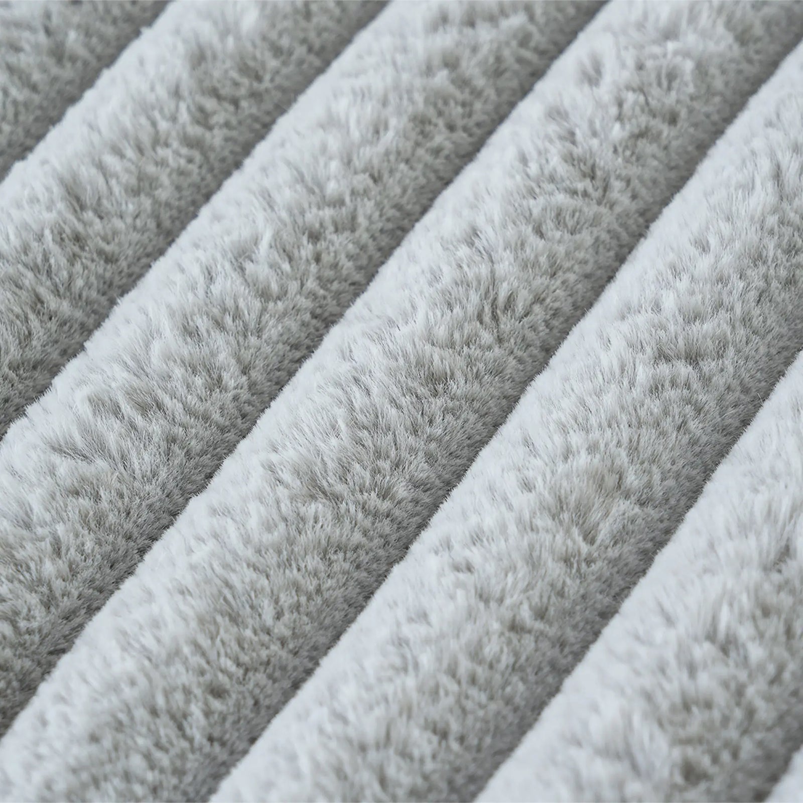 Sofá de dos plazas Deluxe Cloud, lavable, color gris claro | 2 piezas, tela de felpa, diseño modular