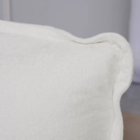 Deluxe Urban Cloud Sectional Sofas | 1-Piece Velvet Beige Ottoman