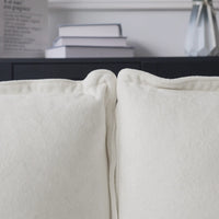 Deluxe Urban Cloud Sectional Sofas | 1-Piece Velvet Beige Ottoman
