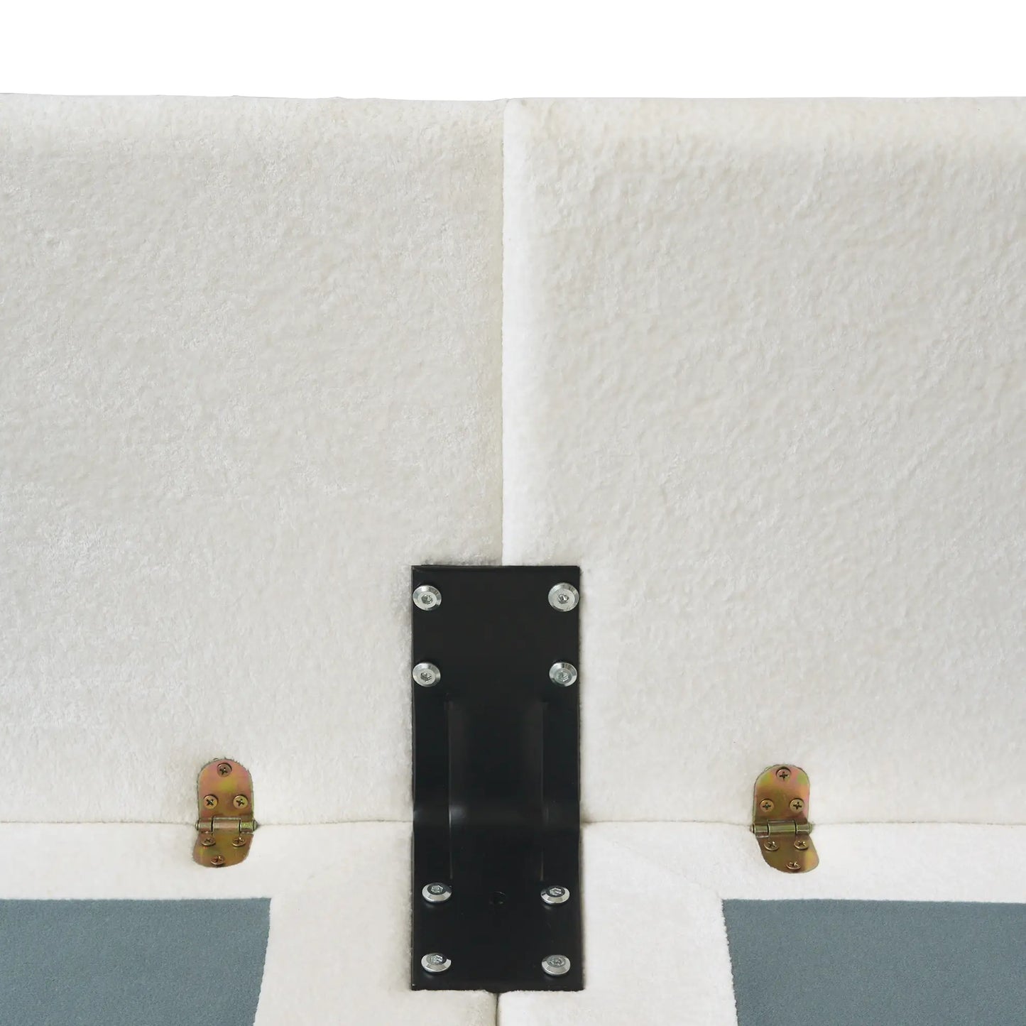 Deluxe Urban Cloud Sectional Sofas | 1-Piece Velvet Beige Ottoman