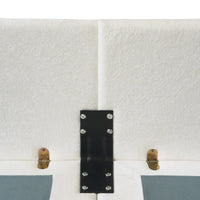 Deluxe Urban Cloud Sectional Sofas | 1-Piece Velvet Beige Ottoman