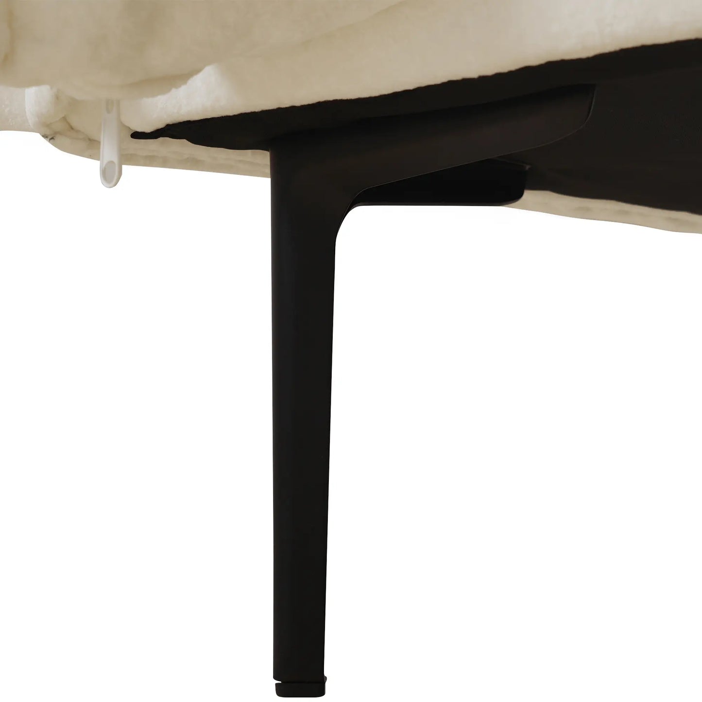 Deluxe Urban Cloud Sectional Sofas | 1-Piece Velvet Beige Ottoman