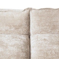 Deluxe Urban Cloud Sectional Sofas | 1-Piece Velvet Brown Ottoman