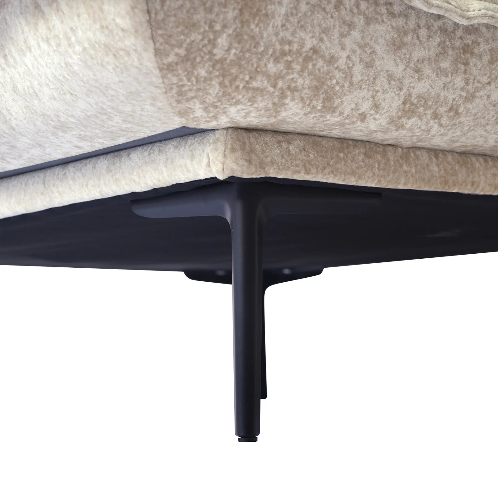 Sofá modular de dos plazas Deluxe Cloud, color marrón | 2 piezas, tela de terciopelo, ideal para apartamentos.