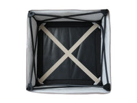 Deluxe Cloud Khaki Ottoman | 1-Piece (Includes 1 Ottoman), Linen Look Poly Fabric, Washable Cushion Covers