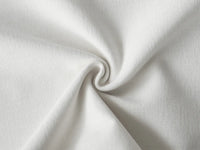 Deluxe Cloud White Ottoman | 1-Piece (Includes 1 Ottoman), Linen Look Poly Fabric, Easy To Clean