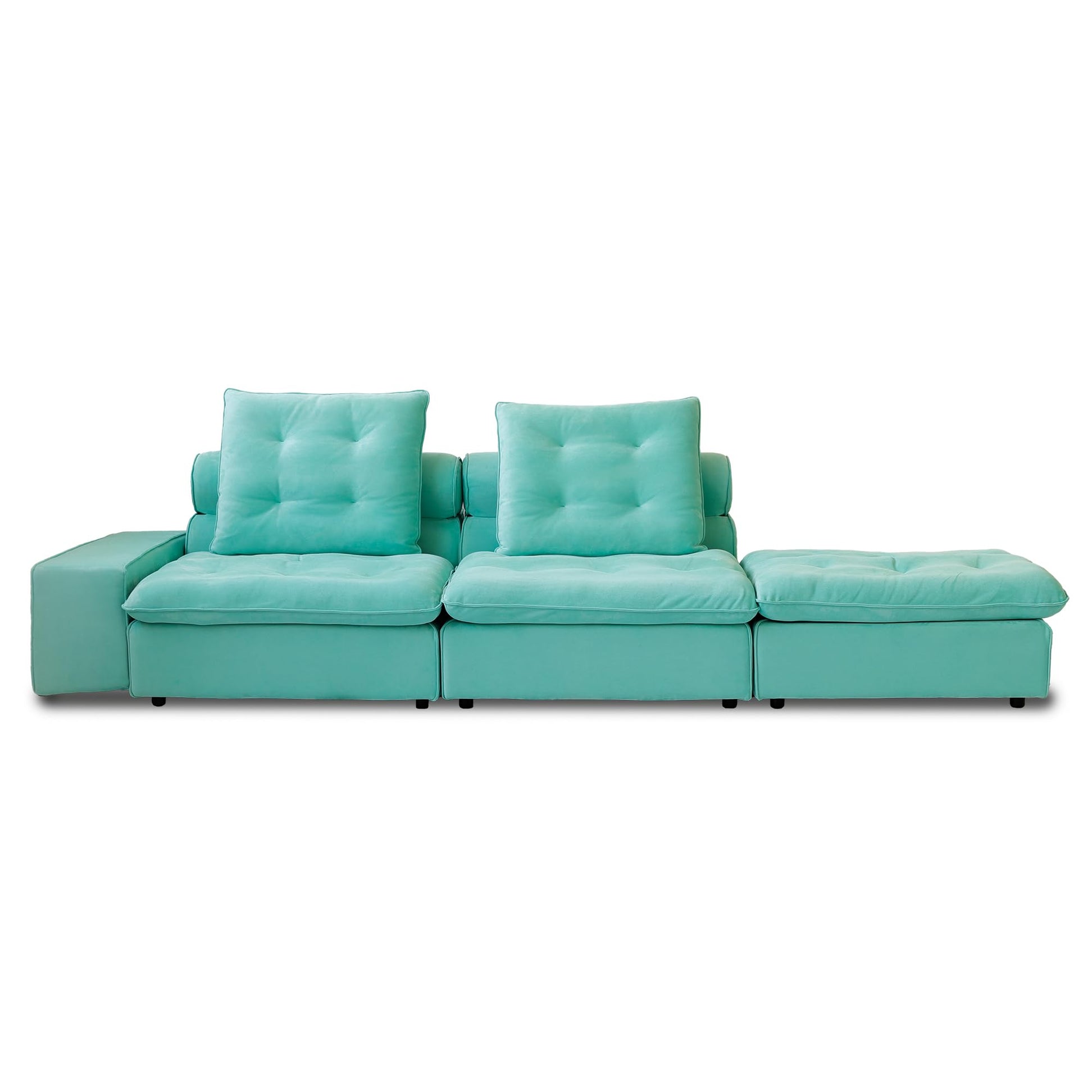 Cloud Modular Sectional Sofa, Luxury Velvet Couch Sofas for Living Room,74inch Corner Seater