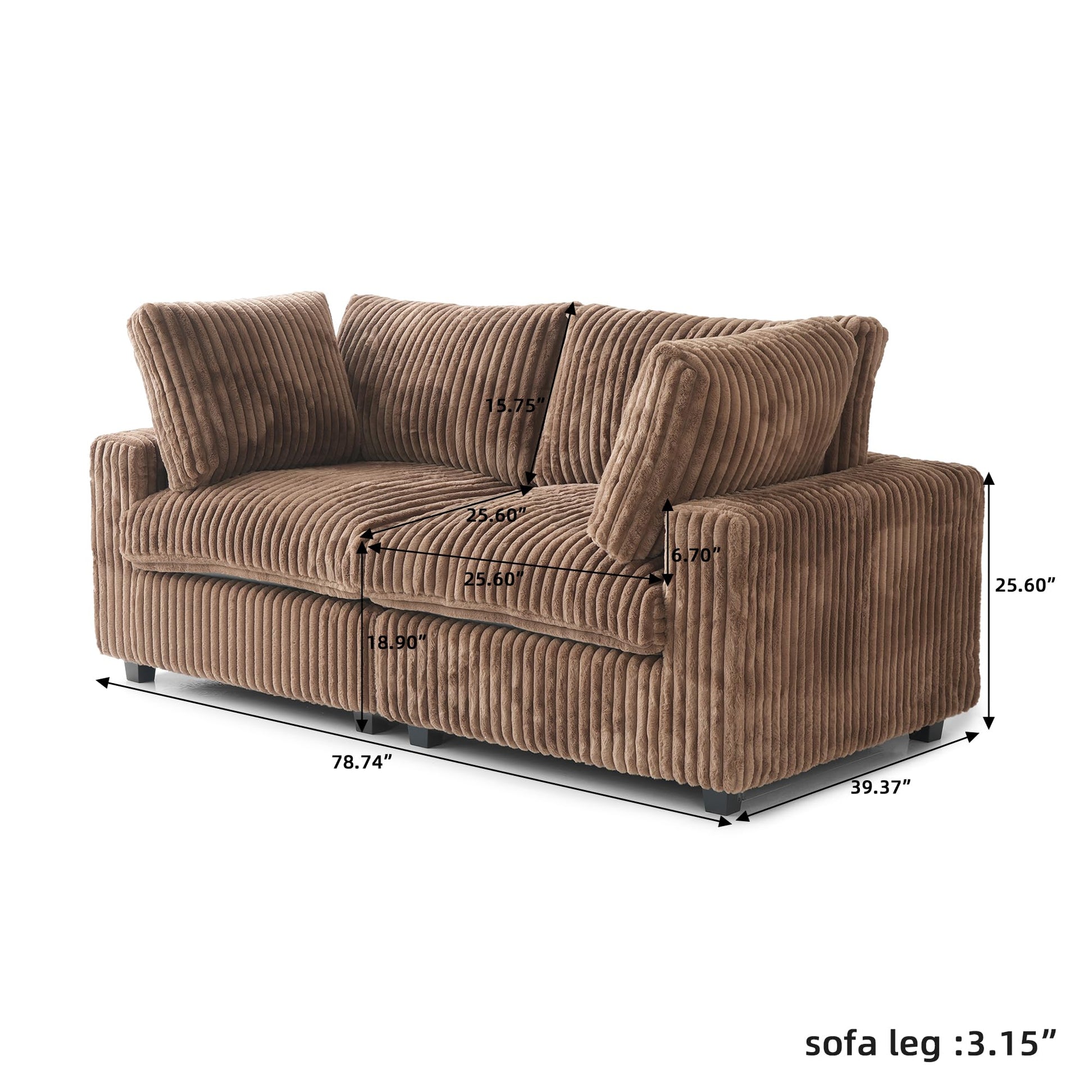 Cloud Couch Modular Sectional Sofa,157" Oversized U Shaped Couch with Ottoman,6 Seater Convertible Sofa,Comfy Plush Couches for Living Room,Covers Washable&amp;Replaceable (White)
