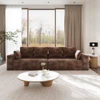 Sofás seccionales Matrix Nook | Loveseats de 2 piezas en pana marrón