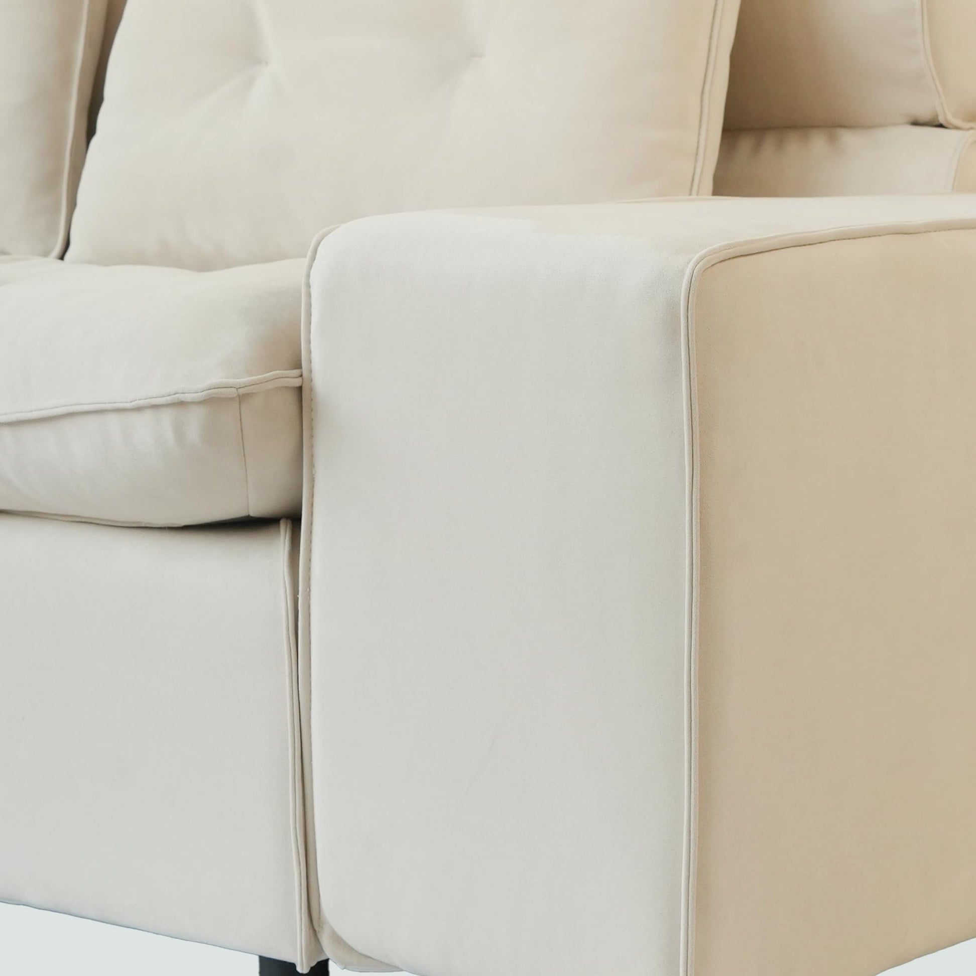 Cloud Modular Sectional Sofa, Luxury Velvet Couch Sofas for Living Room,74inch Corner Seater