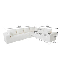 Sofás seccionales Matrix Nook | Sofás seccionales de 3 piezas en forma de L de pana beige de 3 plazas