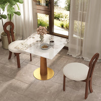 Nero Sintered Stone Bistro Table | 34" Pandora Square With Wood Base