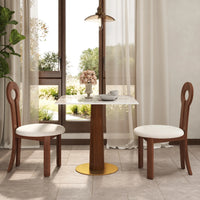 Nero Sintered Stone Bistro Table | 34" Pandora Square With Wood Base