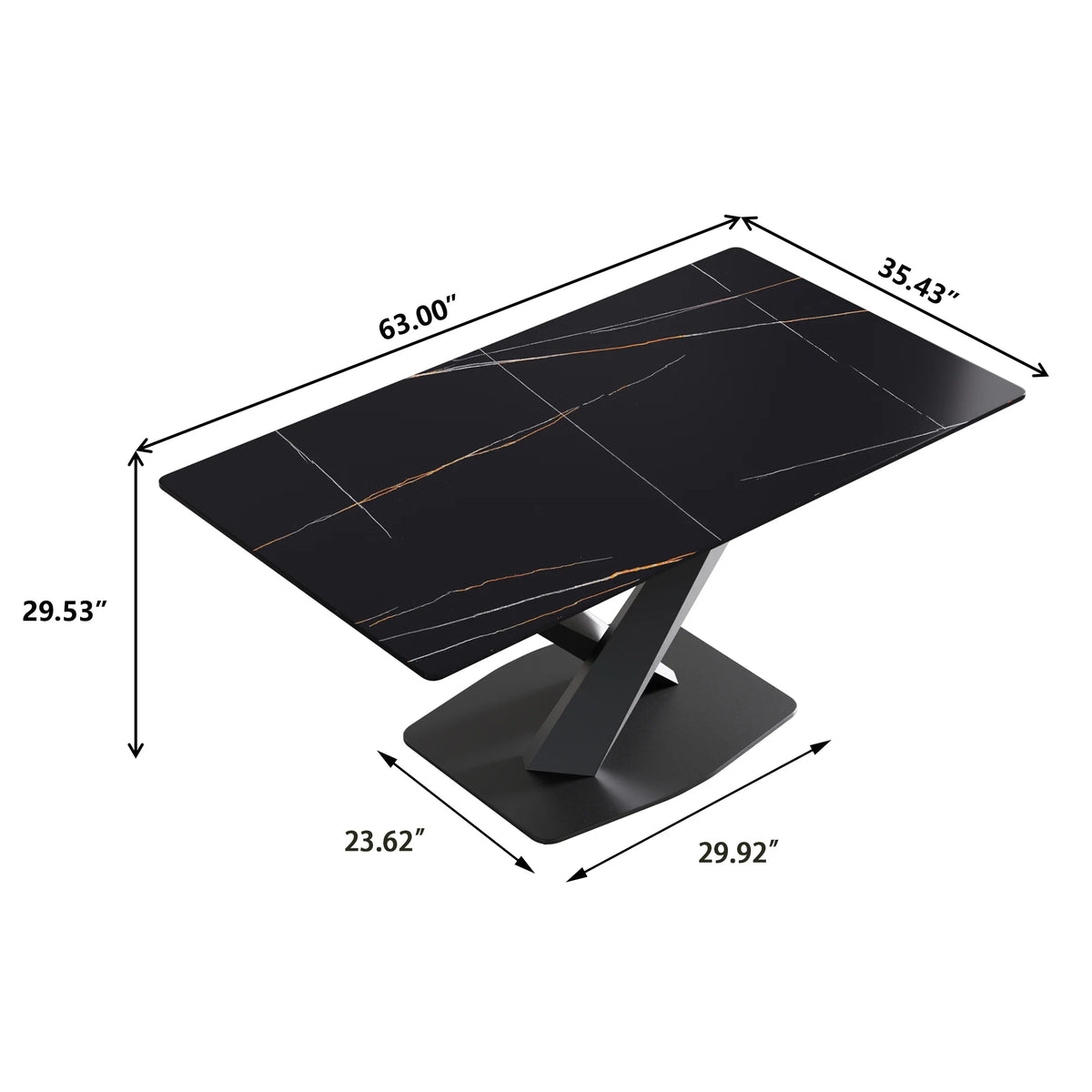 63 Matte Black Rectangular With Straight Edge_3