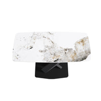 Marbella Sintered Stone Dining Table | 63" Pandora Rectangular With Curved Edge