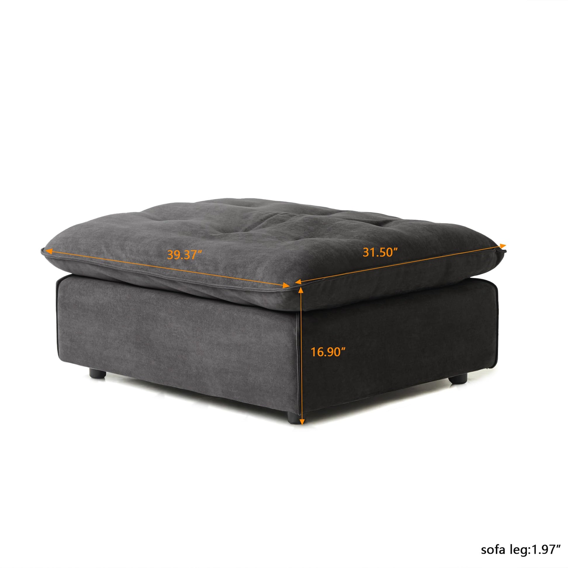 Cloud Modular Sectional Sofa, Luxury Velvet Couch Sofas for Living Room,74inch Corner Seater