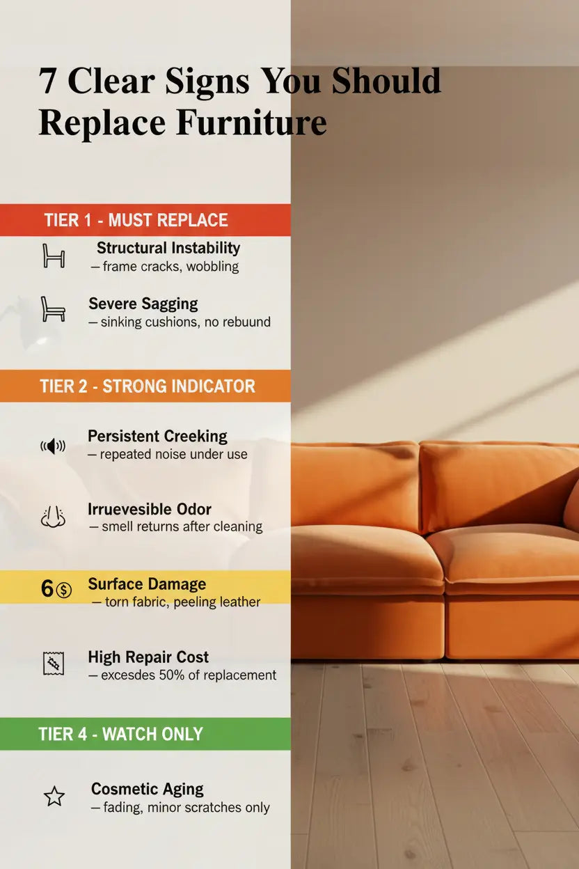 7 Clear Signs You Should Replace Furniture