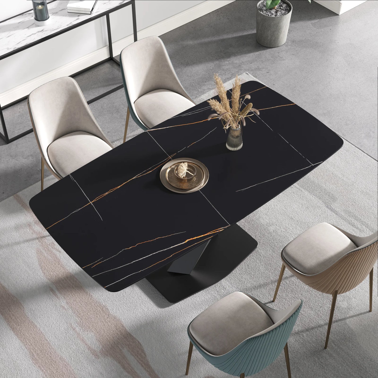 71 Matte Black Rectangular With Curved Edge_4