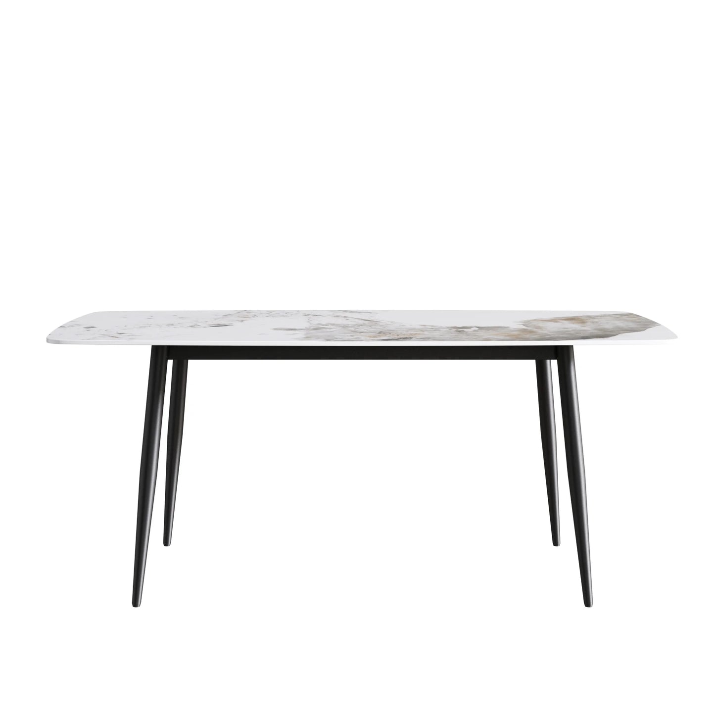 Marbella Sintered Stone Dining Table | 71" Pandora Rectangular With Curved Edge