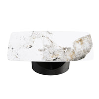 Marbella Sintered Stone Dining Table | 71" Pandora Rectangular With Curved Edge