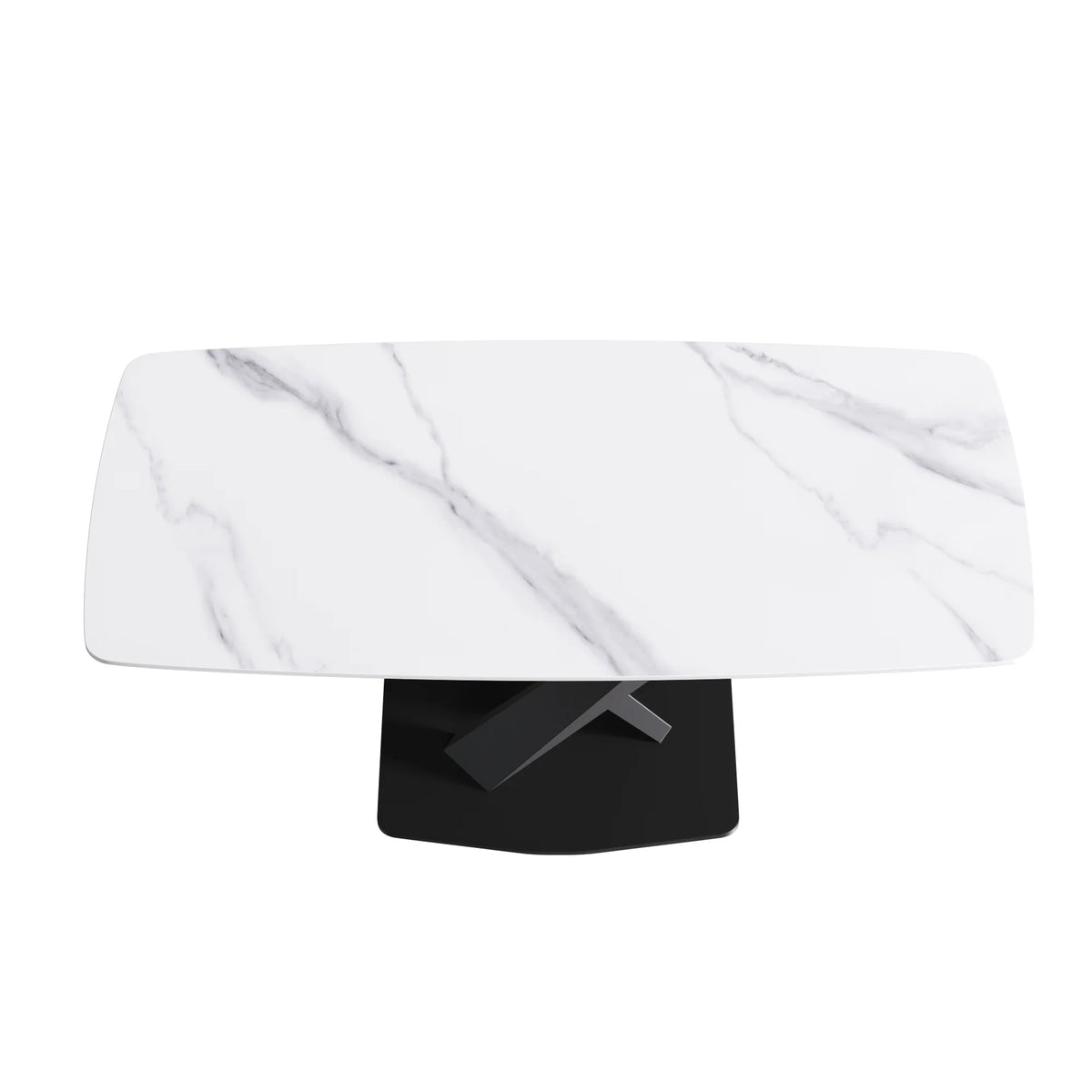 71 White Gloss Rectangular With Curved Edge_1