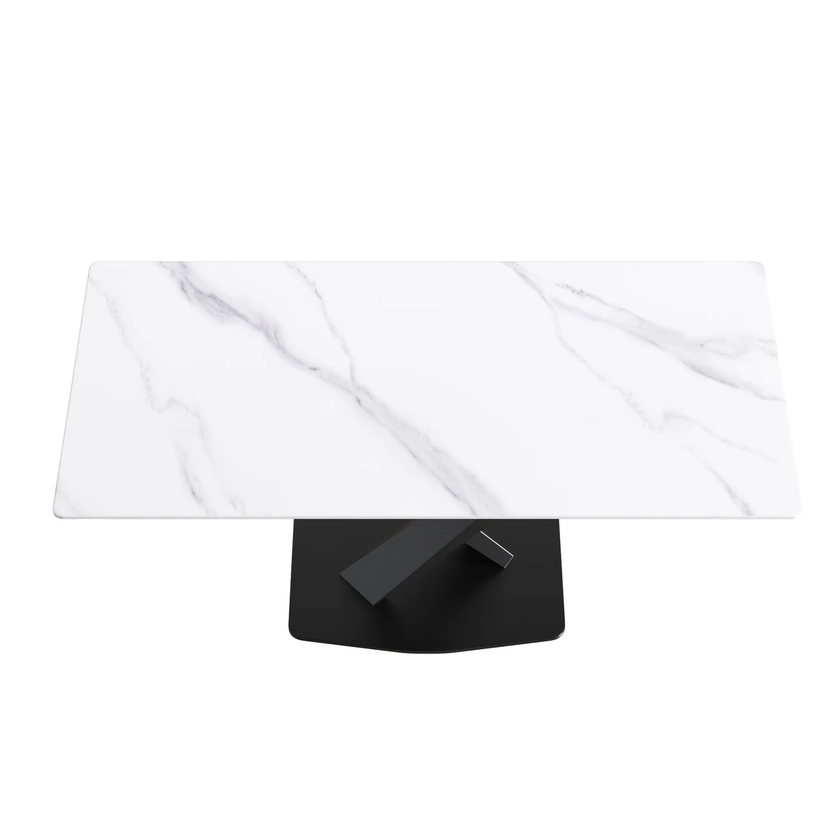 71 White Gloss Rectangular With Straight Edge_1