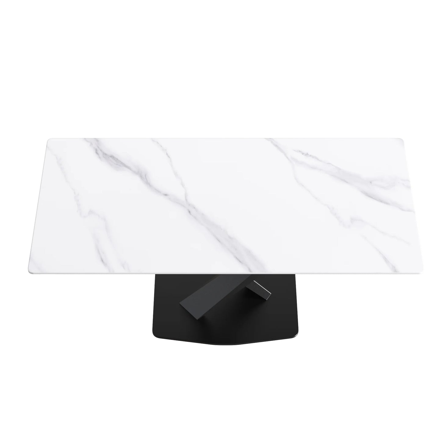 71 White Gloss Rectangular With Straight Edge_1