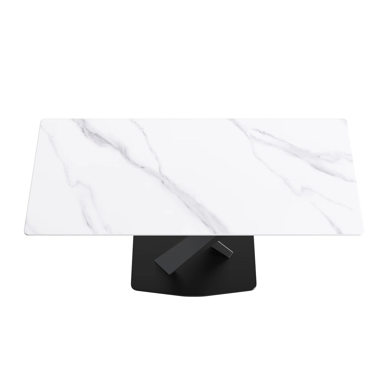 71 White Gloss Rectangular With Straight Edge_1