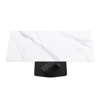 71 White Gloss Rectangular With Straight Edge_1